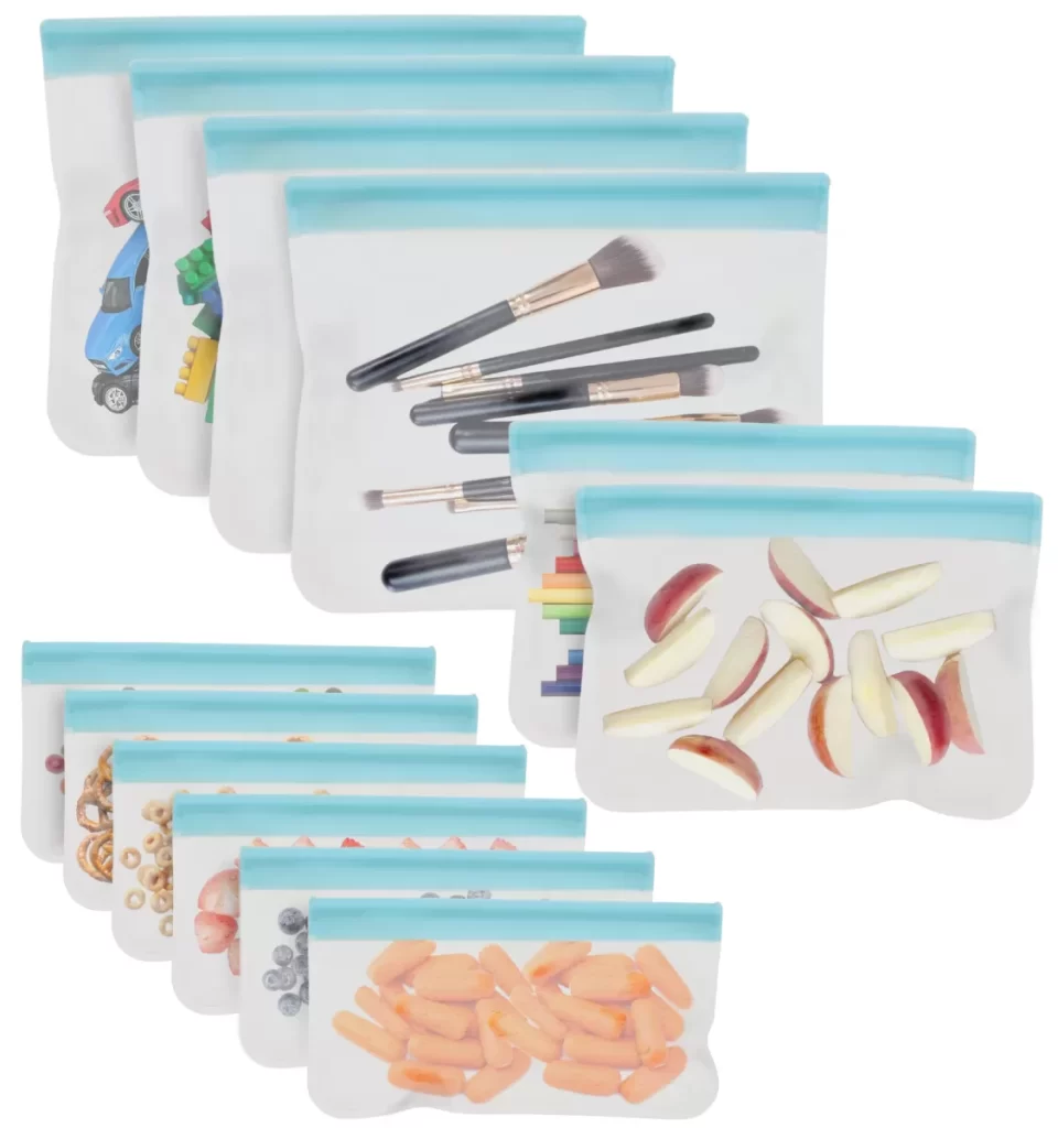 Túi silicone đựng thực phẩm, túi đựng thực phẩm tái sử dụng