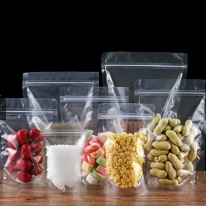 Túi zipper trong suốt, túi zipper đáy đứng